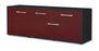 Lowboard Annabell, Bordeaux Seite (136x49x35cm) - Dekati GmbH