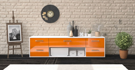 Lowboard Ariella, Orange Studio (180x49x35cm) - Dekati GmbH