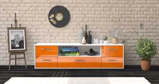 Lowboard Atlanta, Orange Studio (180x49x35cm) - Dekati GmbH