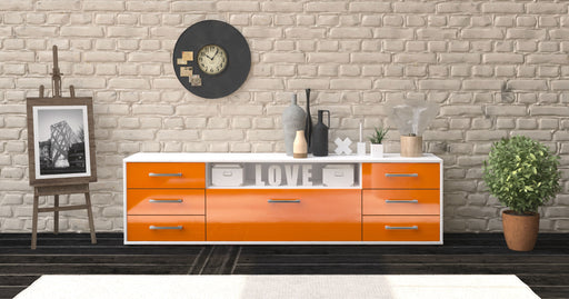 Lowboard Beatrice, Orange Studio (180x49x35cm) - Dekati GmbH