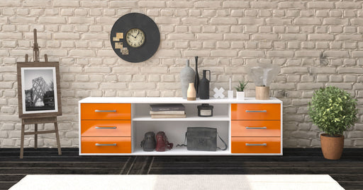 Lowboard Belinda, Orange Studio (180x49x35cm) - Dekati GmbH