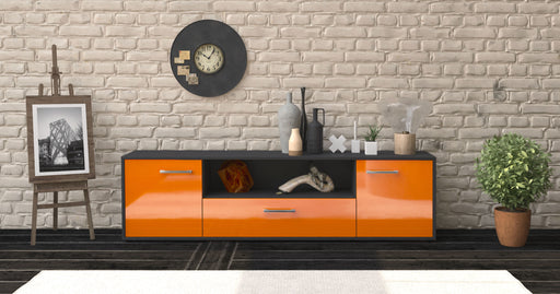 Lowboard Arbnora, Orange Studio (180x49x35cm) - Dekati GmbH