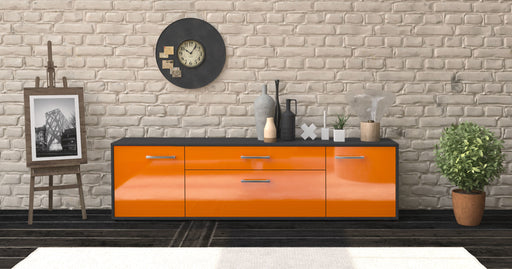 Lowboard Aria, Orange Studio (180x49x35cm) - Dekati GmbH