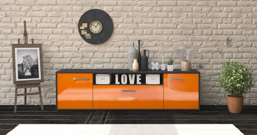 Lowboard Ariana, Orange Studio (180x49x35cm) - Dekati GmbH