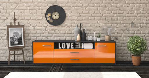 Lowboard Armanda, Orange Studio (180x49x35cm) - Dekati GmbH