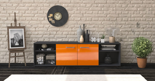Lowboard Asimo, Orange Studio (180x49x35cm) - Dekati GmbH