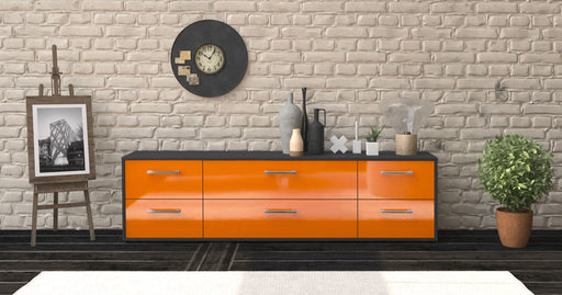 Lowboard Assunta, Orange Studio (180x49x35cm) - Dekati GmbH