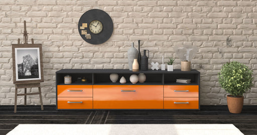 Lowboard Bella, Orange Studio (180x49x35cm) - Dekati GmbH