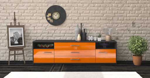 Lowboard Bettina, Orange Studio (180x49x35cm) - Dekati GmbH