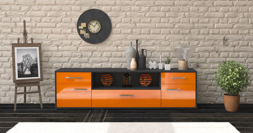 Lowboard Biggi, Orange Studio (180x49x35cm) - Dekati GmbH