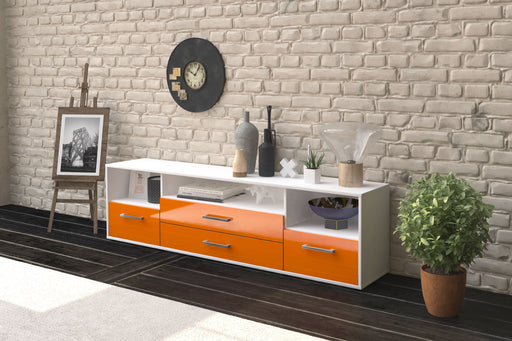 Lowboard Azula, Orange Front (180x49x35cm) - Dekati GmbH