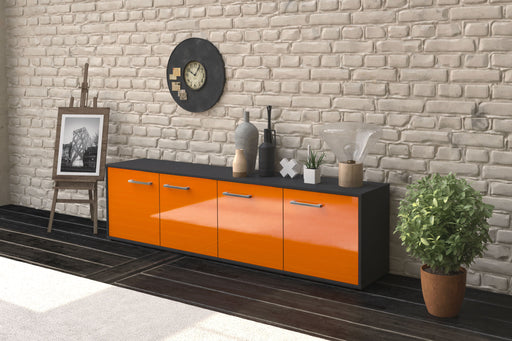 Lowboard Antonia, Orange Front (180x49x35cm) - Dekati GmbH