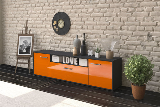 Lowboard Ariana, Orange Front (180x49x35cm) - Dekati GmbH
