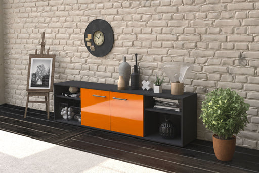 Lowboard Asimo, Orange Front (180x49x35cm) - Dekati GmbH