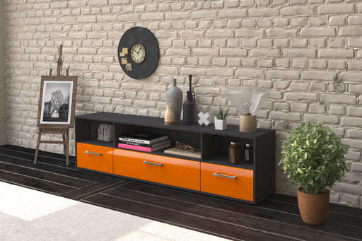 Lowboard Aurelia, Orange Front (180x49x35cm) - Dekati GmbH