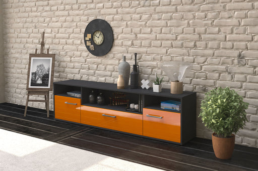 Lowboard Bionda, Orange Front (180x49x35cm) - Dekati GmbH