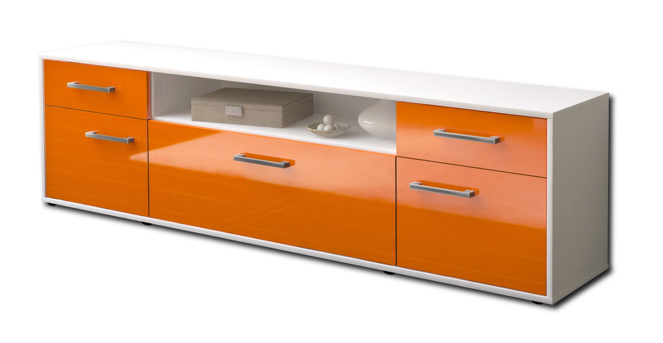 Lowboard Bernadetta, Orange Seite (180x49x35cm) - Dekati GmbH