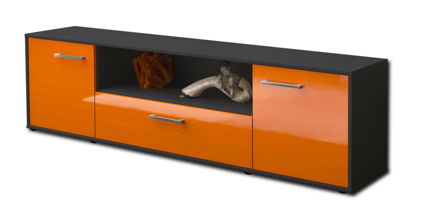Lowboard Arbnora, Orange Seite (180x49x35cm) - Dekati GmbH