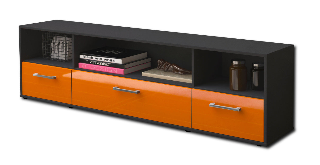Lowboard Aurelia, Orange Seite (180x49x35cm) - Dekati GmbH