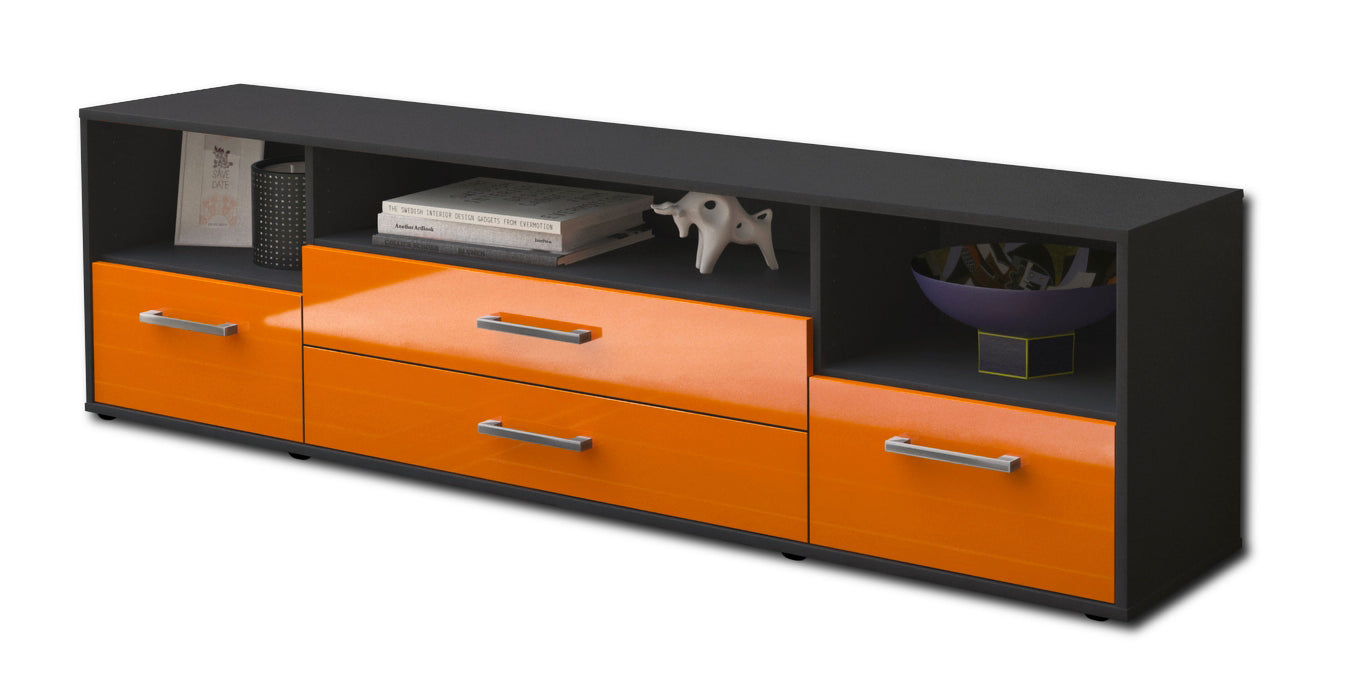 Lowboard Azula, Orange Seite (180x49x35cm) - Dekati GmbH