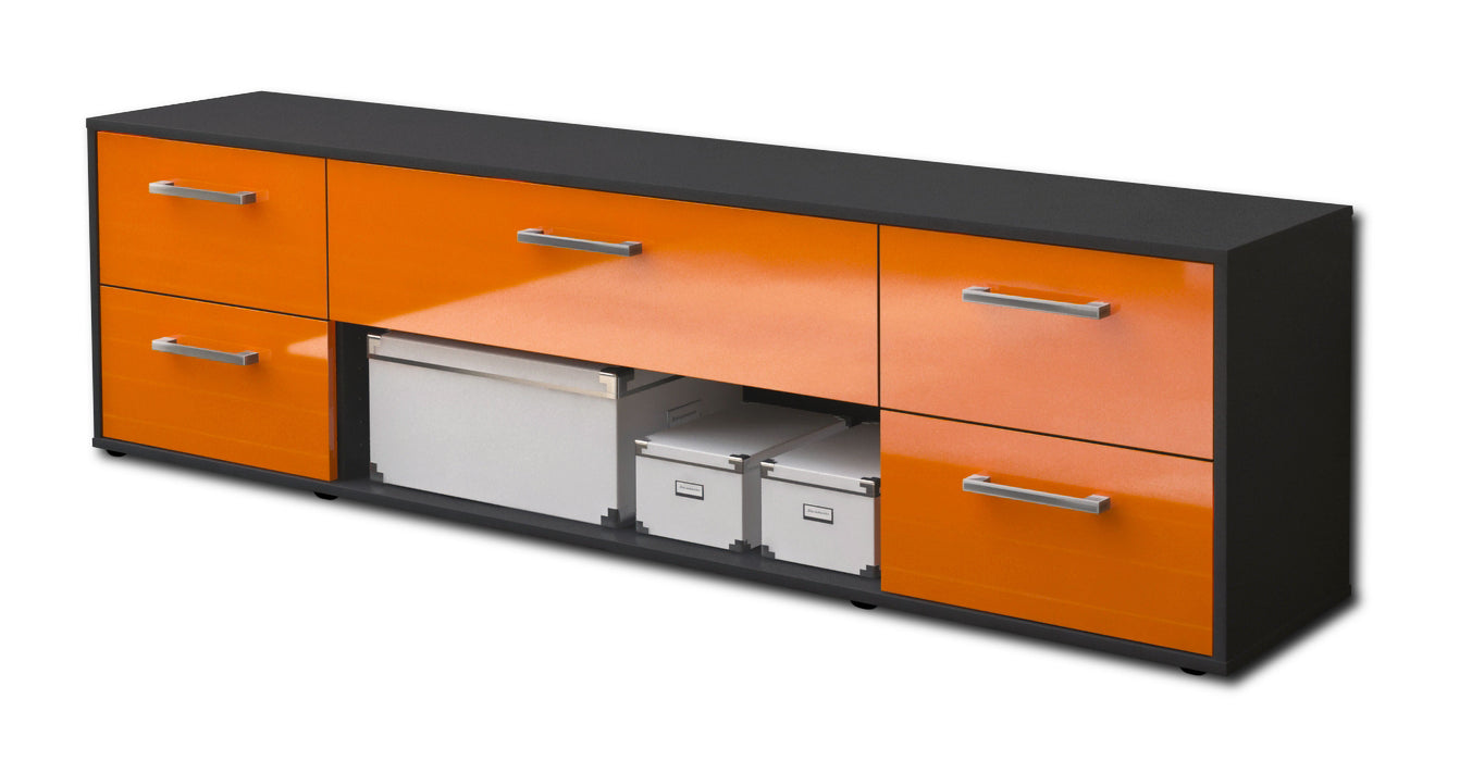 Lowboard Babetta, Orange Seite (180x49x35cm) - Dekati GmbH
