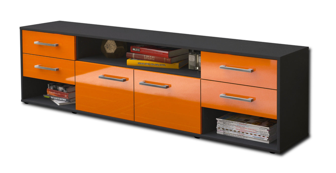 Lowboard Barbara, Orange Seite (180x49x35cm) - Dekati GmbH