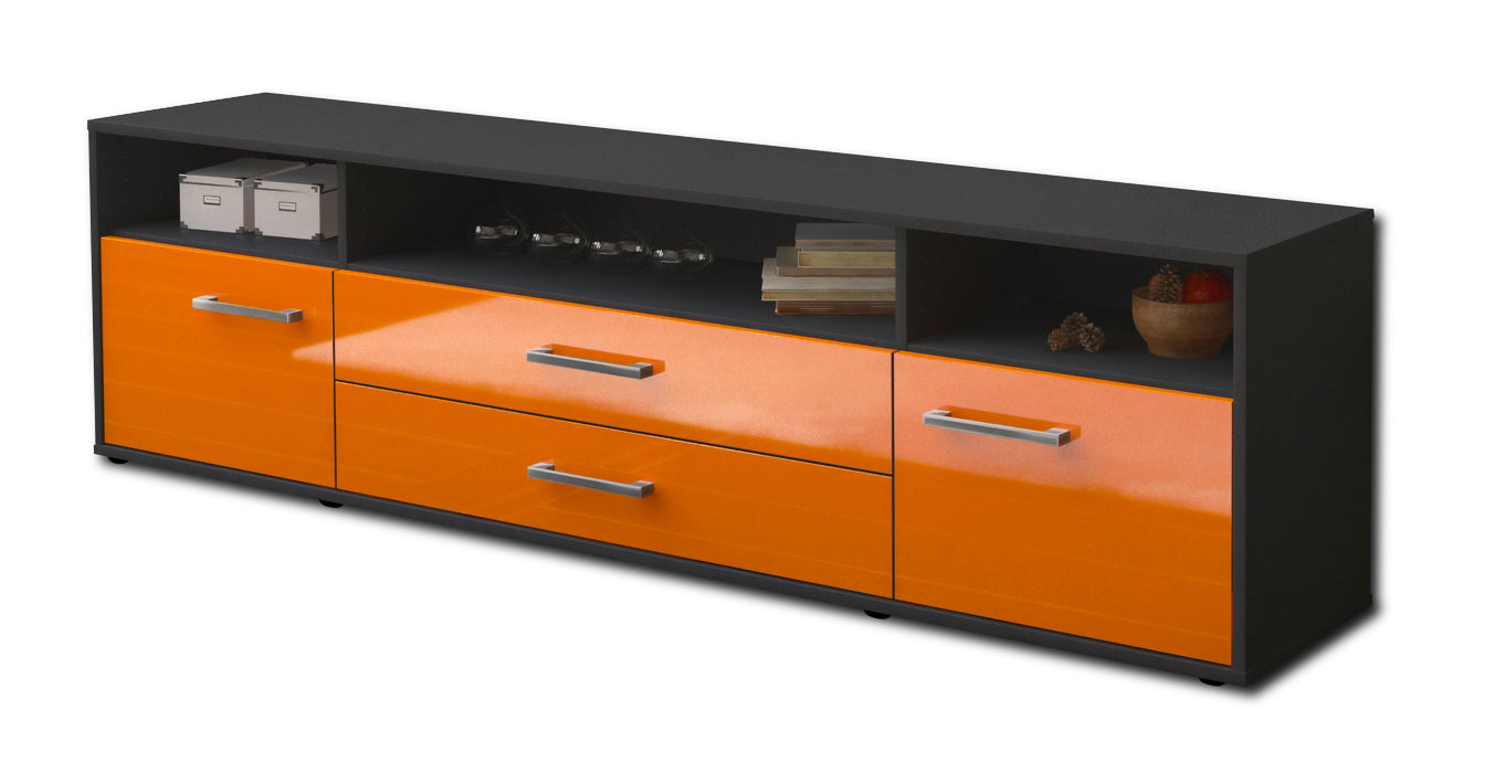 Lowboard Biancaneve, Orange Seite (180x49x35cm) - Dekati GmbH