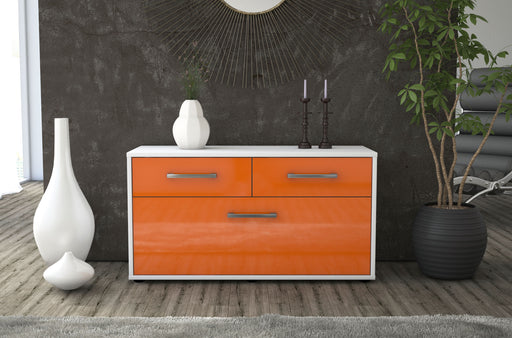 Lowboard stehend mit Griffen Agnese, Orange Studio ( 92x49x35cm) - Dekati GmbH