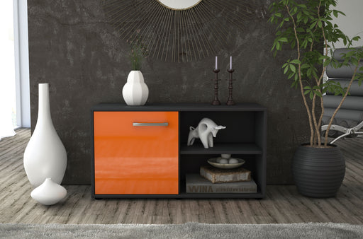 Lowboard stehend mit Griffen Adelia, Orange Studio ( 92x49x35cm) - Dekati GmbH