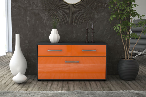Lowboard stehend mit Griffen Agnese, Orange Studio ( 92x49x35cm) - Dekati GmbH