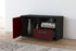 Lowboard stehend mit Griffen Adriana, Bordeaux Offen ( 92x49x35cm) - Dekati GmbH