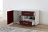Lowboard stehend mit Griffen Aleyna, Bordeaux Offen ( 92x49x35cm) - Dekati GmbH