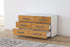 Lowboard stehend mit Griffen Alfonsa, Walnuss Offen ( 92x49x35cm) - Dekati GmbH
