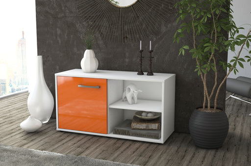 Lowboard stehend mit Griffen Adelia, Orange Front ( 92x49x35cm) - Dekati GmbH