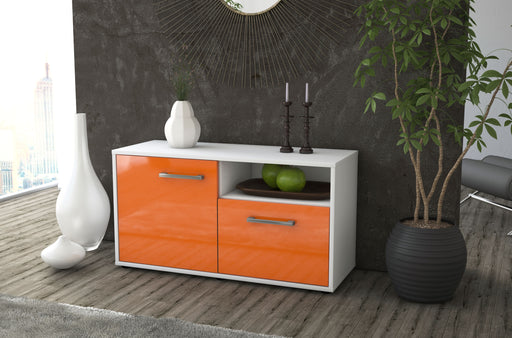 Lowboard stehend mit Griffen Ajda, Orange Front ( 92x49x35cm) - Dekati GmbH