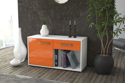 Lowboard stehend mit Griffen Alberina, Orange Front ( 92x49x35cm) - Dekati GmbH
