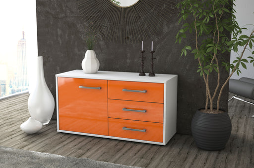 Lowboard stehend mit Griffen Alessandra, Orange Front ( 92x49x35cm) - Dekati GmbH