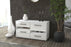 Lowboard stehend mit Griffen Alina, Weiß Front ( 92x49x35cm) - Dekati GmbH