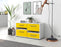 Lowboard stehend mit Griffen Alina, Gelb Front ( 92x49x35cm) - Dekati GmbH