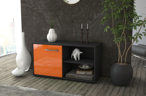 Lowboard stehend mit Griffen Adelia, Orange Front ( 92x49x35cm) - Dekati GmbH