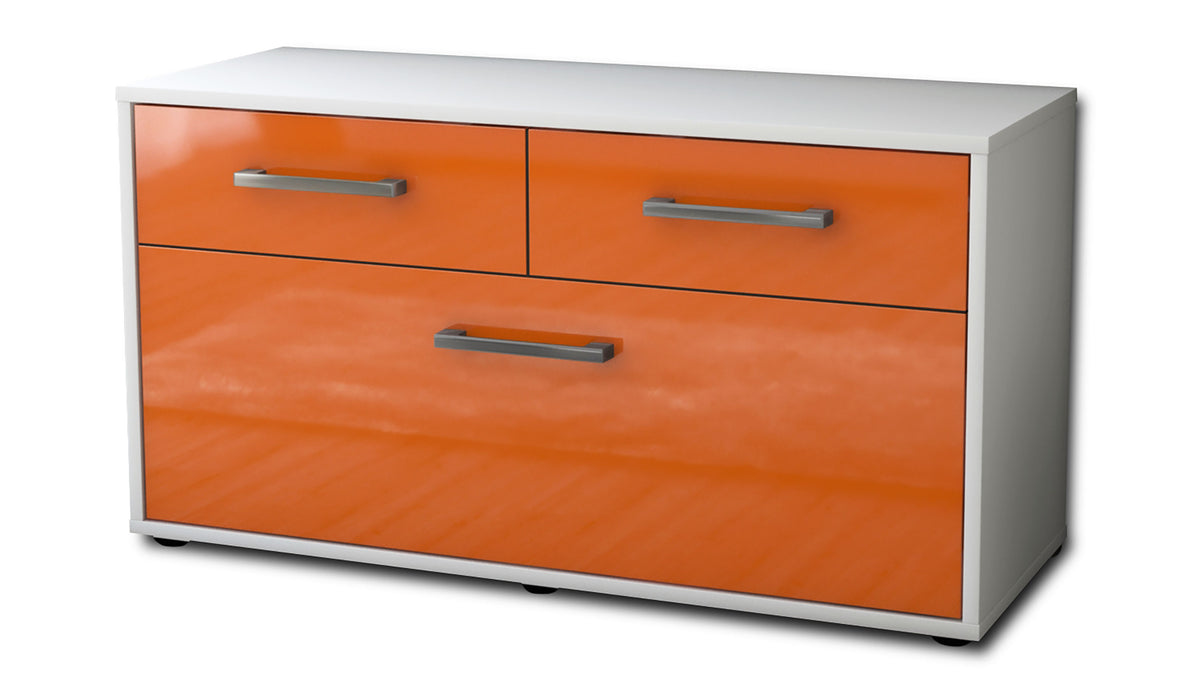 Lowboard stehend mit Griffen Agnese, Orange Seite ( 92x49x35cm) - Dekati GmbH