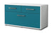 Lowboard stehend mit Griffen Agnese, Tuerkis Seite ( 92x49x35cm) - Dekati GmbH