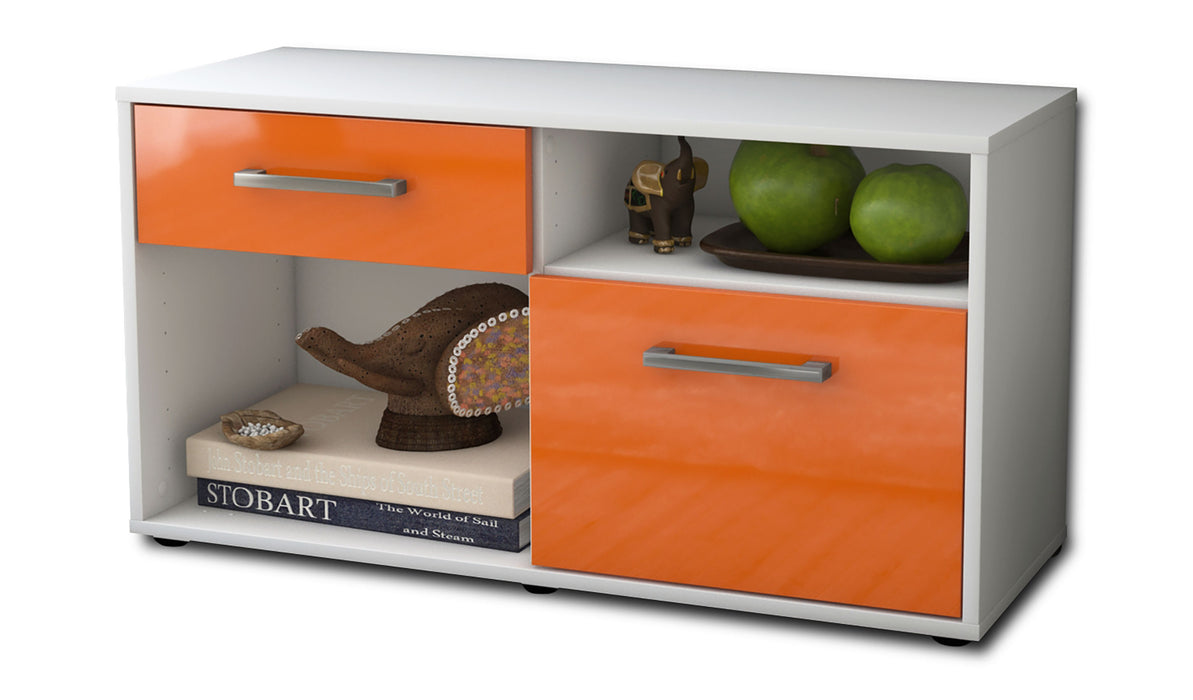 Lowboard stehend mit Griffen Albina, Orange Seite ( 92x49x35cm) - Dekati GmbH