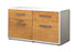 Lowboard stehend mit Griffen Alena, Eiche Seite ( 92x49x35cm) - Dekati GmbH