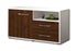 Lowboard stehend mit Griffen Alessia, Walnuss Seite ( 92x49x35cm) - Dekati GmbH