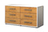Lowboard stehend mit Griffen Alfonsa, Eiche Seite ( 92x49x35cm) - Dekati GmbH