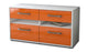 Lowboard stehend mit Griffen Alice, Orange Seite ( 92x49x35cm) - Dekati GmbH