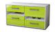 Lowboard stehend mit Griffen Alina, Gruen Seite ( 92x49x35cm) - Dekati GmbH