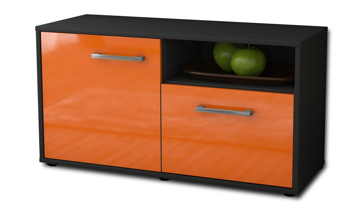 Lowboard stehend mit Griffen Ajda, Orange Seite ( 92x49x35cm) - Dekati GmbH
