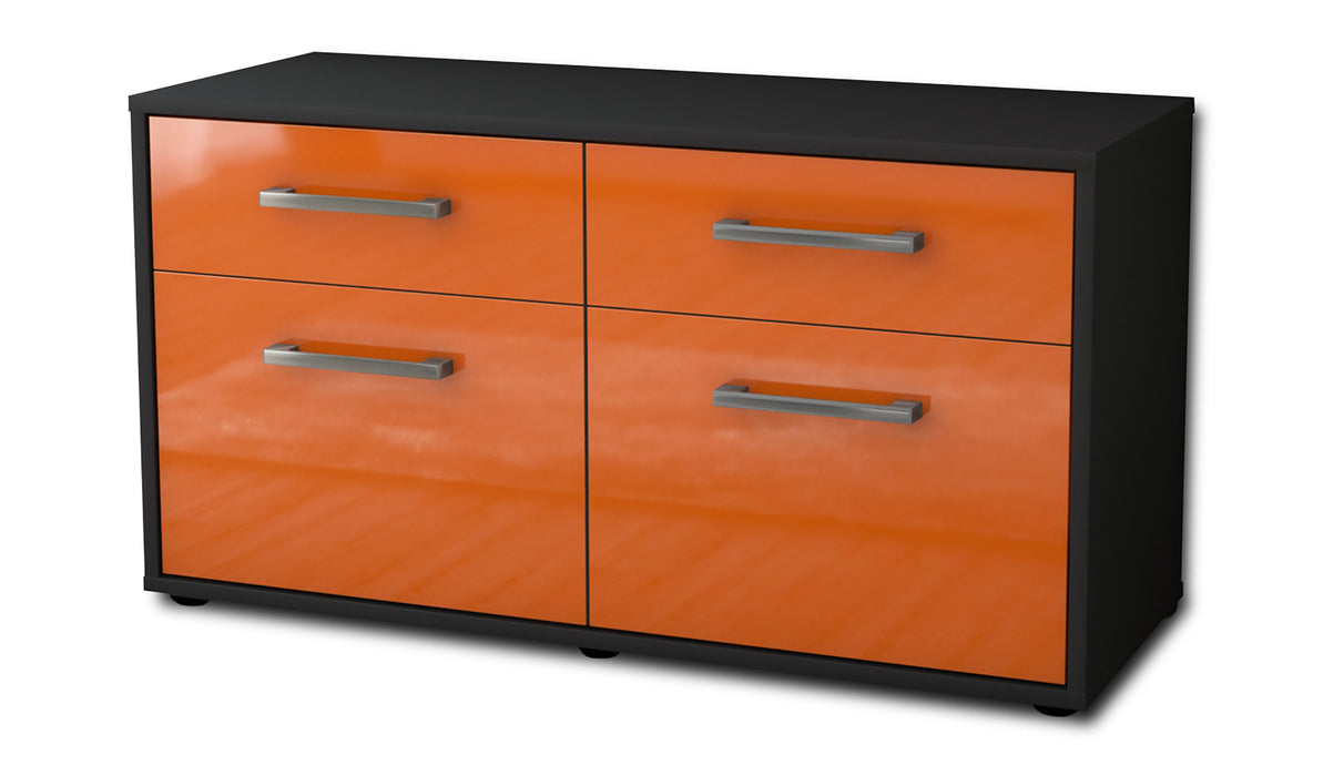 Lowboard stehend mit Griffen Alena, Orange Seite ( 92x49x35cm) - Dekati GmbH